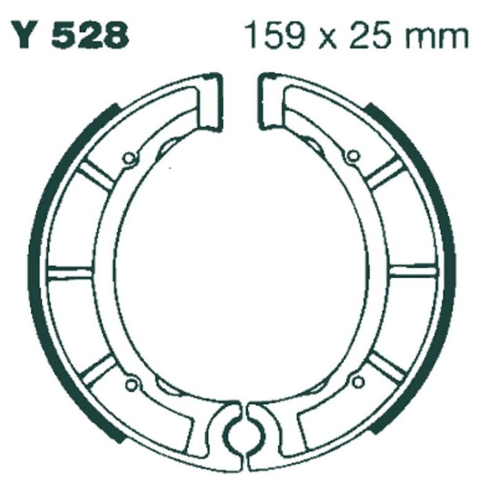 Y528 EBC Quad Brake Shoes
