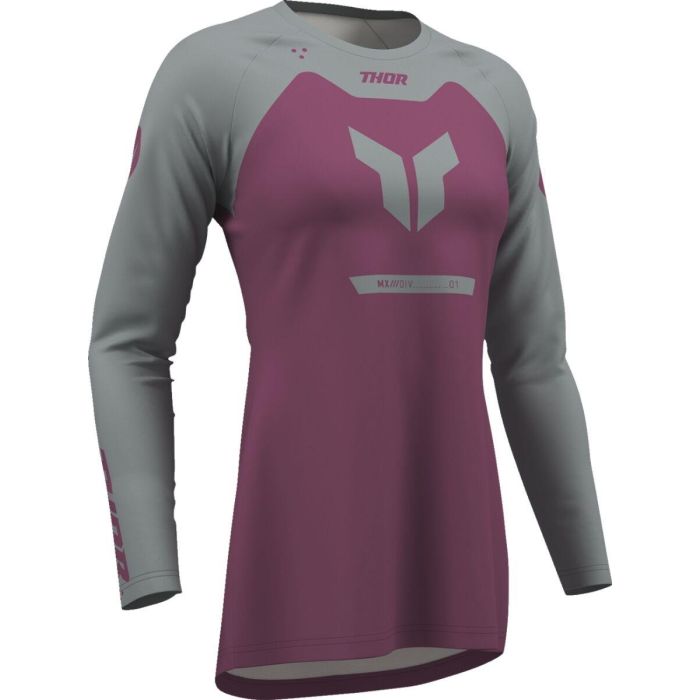 THOR Women's Ridemode Menace Jersey Gray/Purple