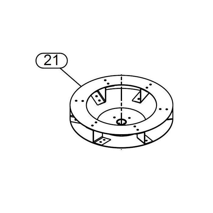 12V Replacement Quad Spreader Disk - Broadcaster FIMCO