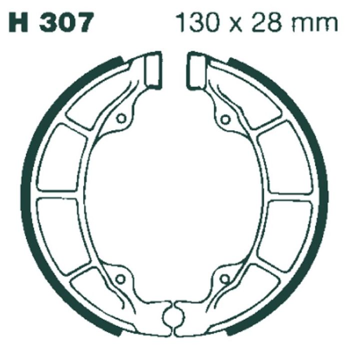 H307 EBC Quad Brake Shoes