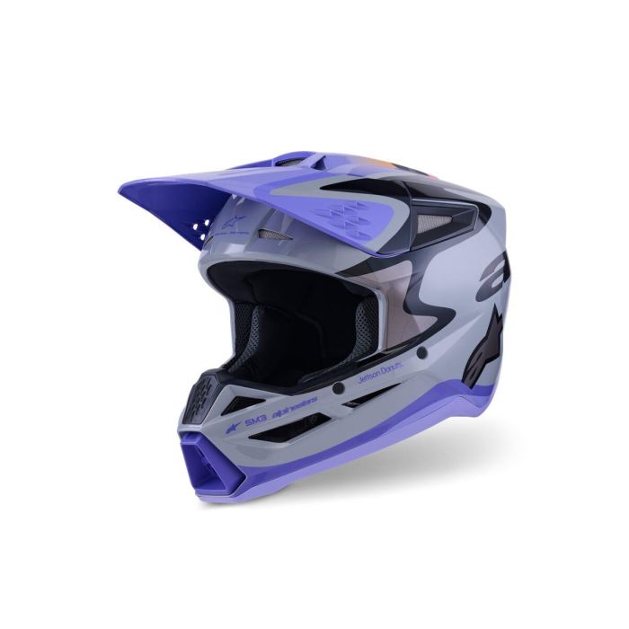 ALPINESTARS SM3 Jettson Helmet GRAY/PUR/BLK 2025 Model