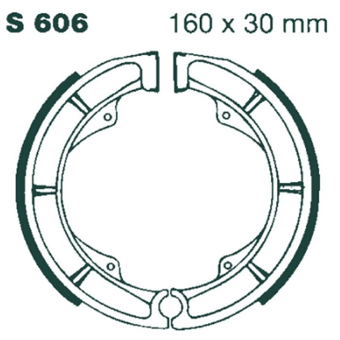 S606 EBC Quad Brake Shoes