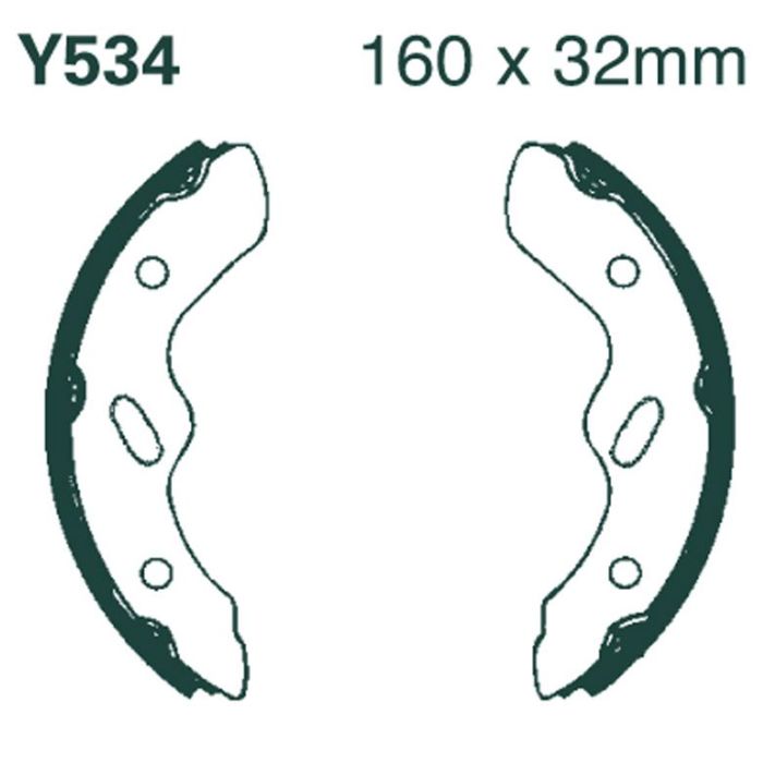 Y534 EBC Quad Brake Shoes
