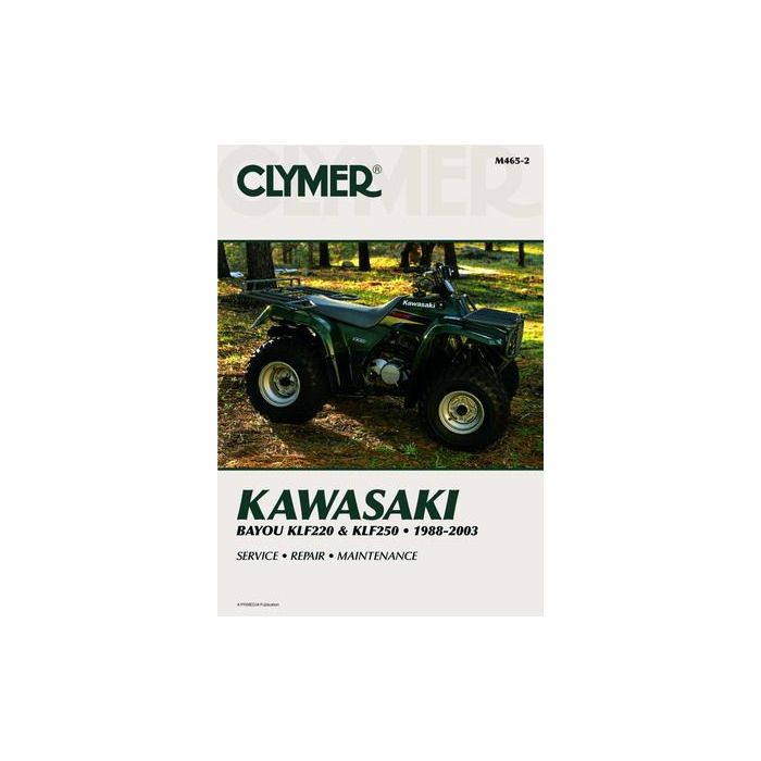 Kawasaki Bayou KLF220 and KLF250 88-03 Clymer Workshop Manual