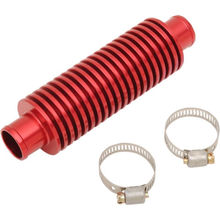 Moose Racing Red Aluminium In-Line Cooler 134.9 mm x 38.1 mm