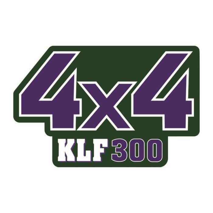 Kawasaki KLF 300C 4X4 Dark Green Decal Sticker