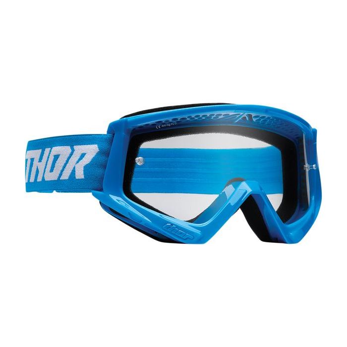 THOR Combat Racer Goggles White/Blue