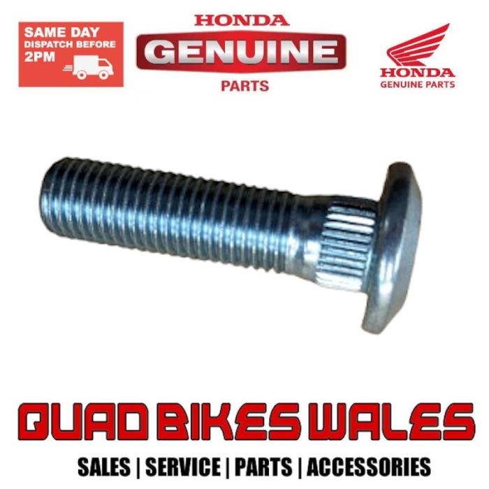 Genuine Honda BOLT, WHEEL, 10X38 90104-HN0-A60
