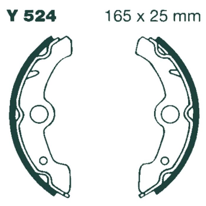 Y524 EBC Quad Brake Shoes