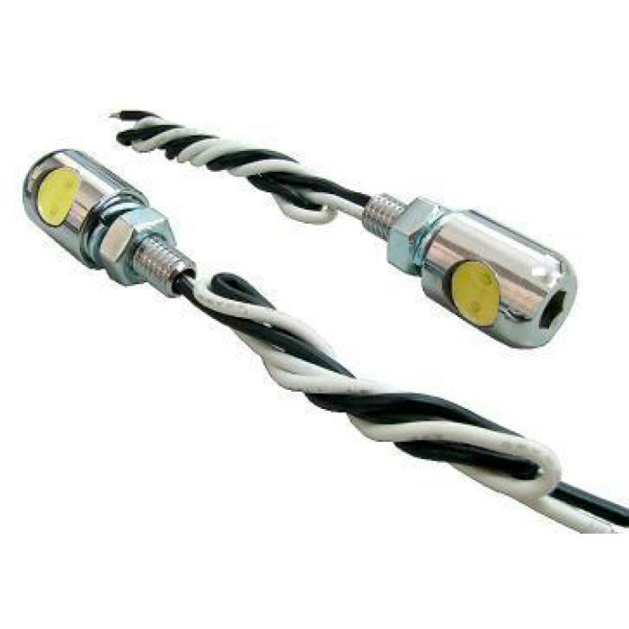 LED License Plate Mounting Bolt 6mm Clear Natural Motorcycle Quad