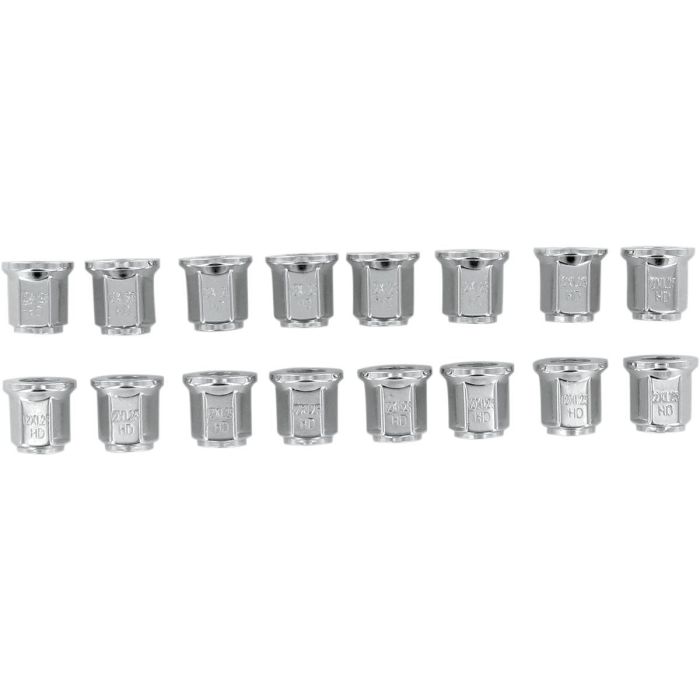 ITP Flat Chrome Lug Nuts M12 x 1.25mm Box Of 16