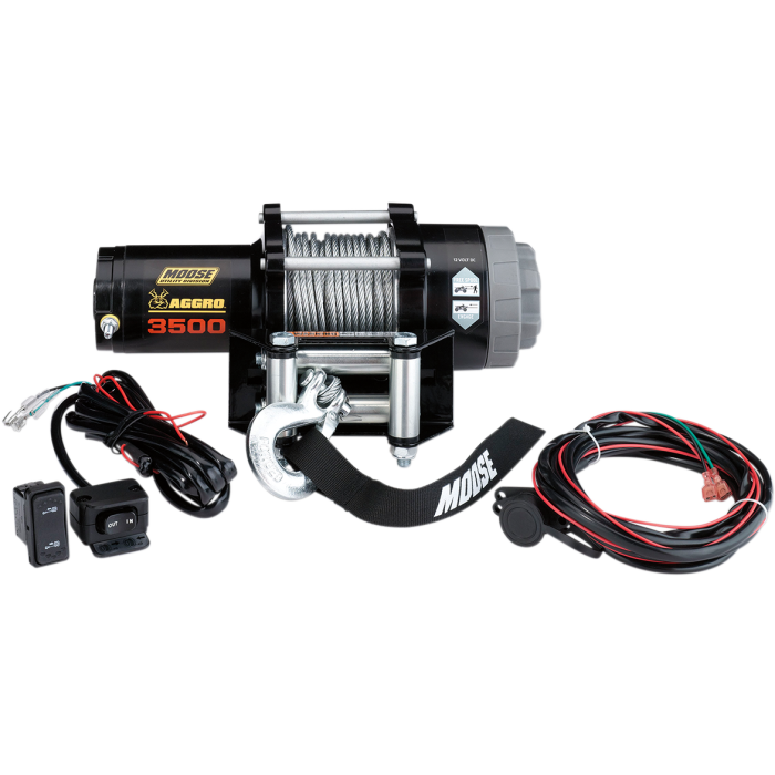 Moose Utility Division 3500LB Aggro Winch Wire Rope ATV UTV