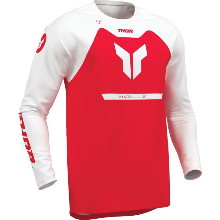 THOR Youth Ridemode Menace Jersey White/Red
