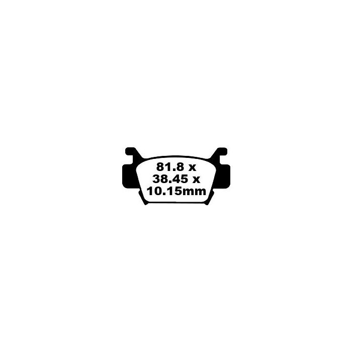 FA410R Sintered EBC Quad Brake Pads