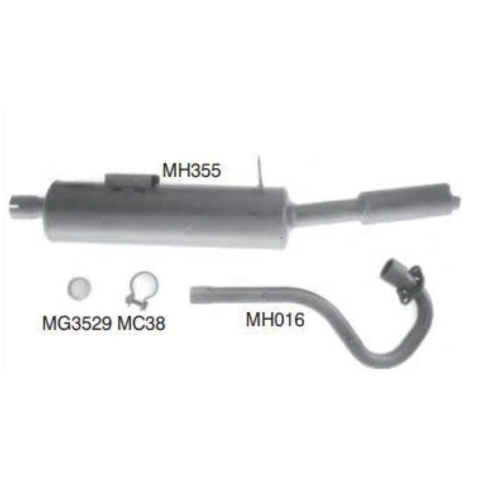 Honda ATC 200 ATC 185 A / B / C / SF Pull Start, Chain Drive Exhaust Muffler / Silencer