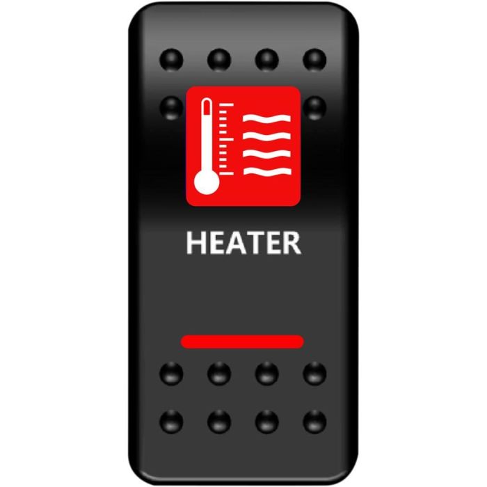 MUD On/Off Red Heater Rocker Switch ATV UTV