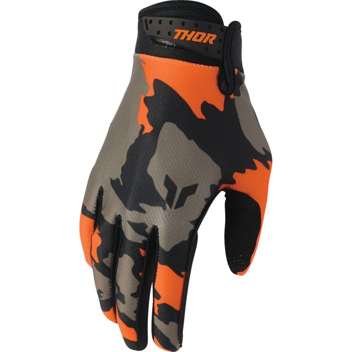 THOR Launchmode Hunter Gloves Orange/Brown/Black