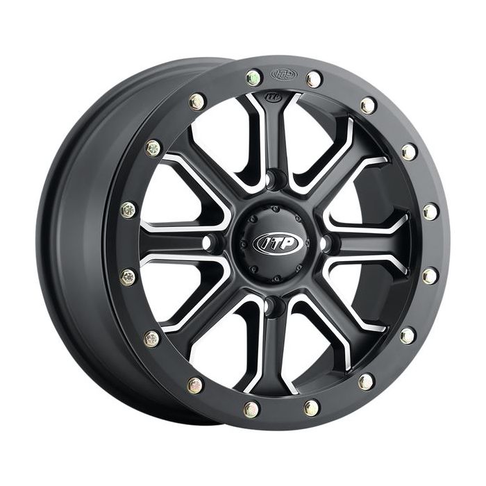 ITP Inertia 14X7 4/137 6+1/+50MM Black ATV Wheel