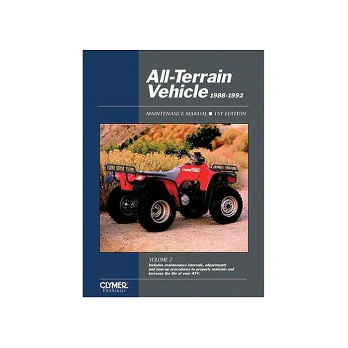 All Terrain Vehicle Clymer Workshop Manual 1988-1992