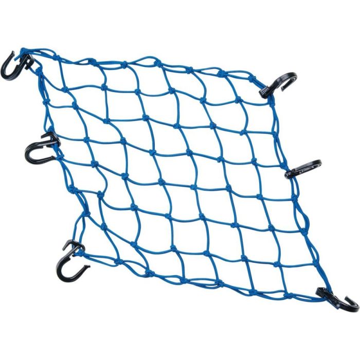 ADJUSTABLE CARGO NET 38cm X 38cm BLUE