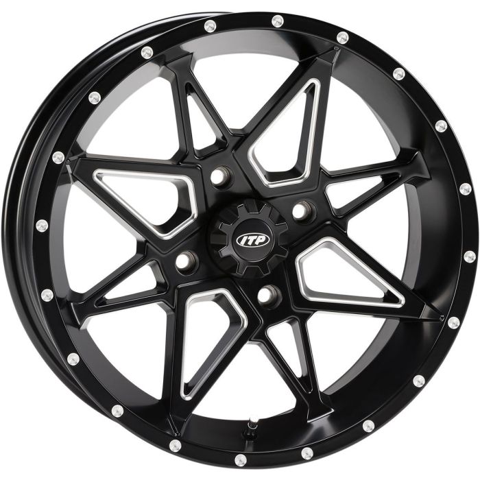 ITP Tornado 15X7 4/156 4+3 Black ATV Wheel