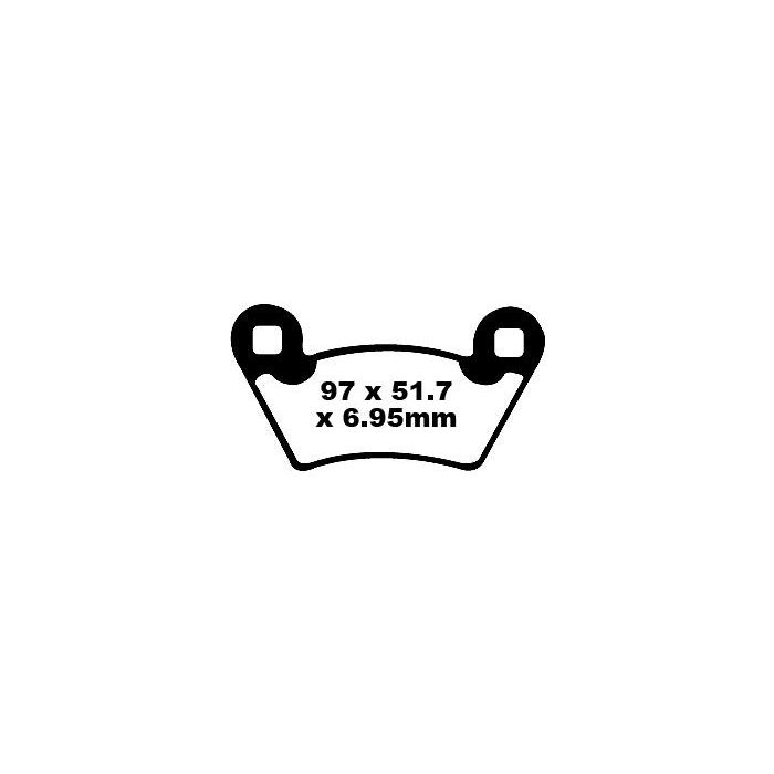 FA354R EBC Quad Brake Pads