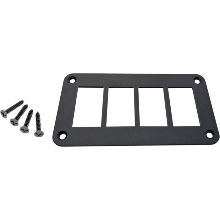 MUD Dash Plate Universal 4 Rocker Switch Black ATV UTV