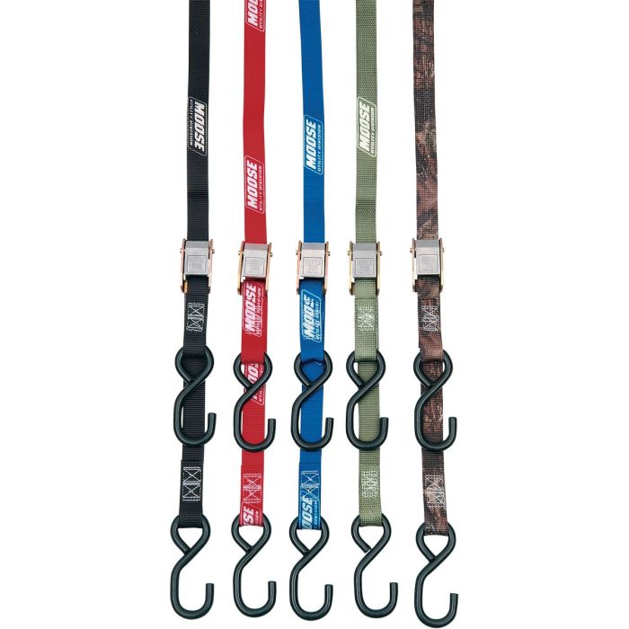 Moose Utility Standard Buckle Heavy Duty Tie Down Strap 25mm x 1.8m Blue