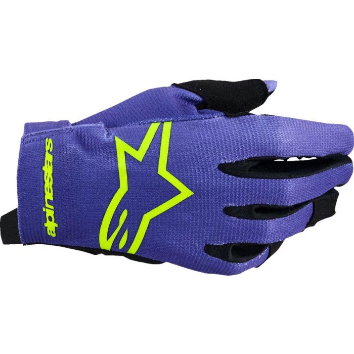 ALPINESTARS Youth Radar Gloves PURPLE/YELLOW 2025 Model