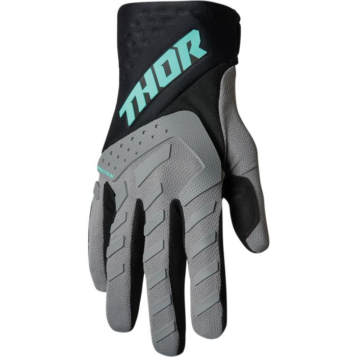 THOR Youth Spectrum MX Motorcross Gloves Black/Gray/Mint