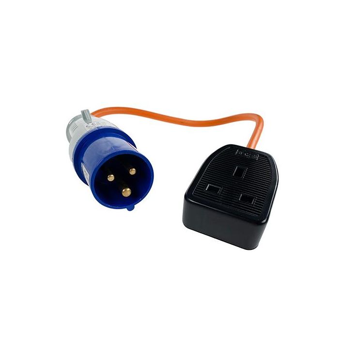 QUADMAXX - CARAVAN HOOK-UP TRAILING SOCKET 230V UK MAYPOLE (MP375B)