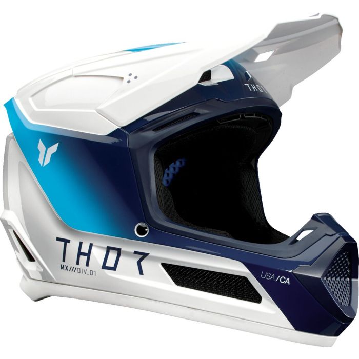 THOR Youth Fleet Storm MX Helmet White Navy