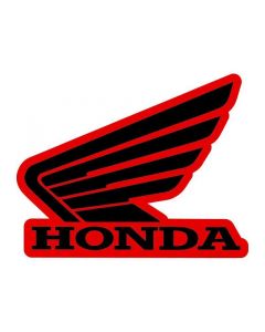 Honda Wing L/H Tank Sticker 107mm Red/Black