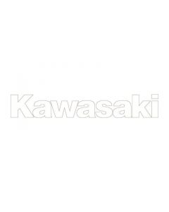 Kawasaki Side Logo White Decal Sticker