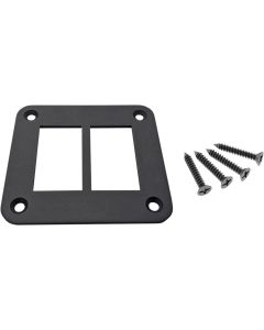 MUD Dash Plate Universal 2 For Rocker Switch Black ATV UTV