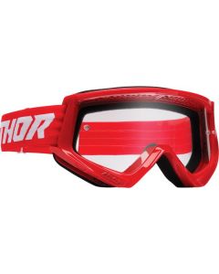 THOR Combat Racer Goggles White/Red