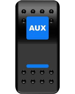 MUD Aux Power Blue Rocker Switch ATV UTV