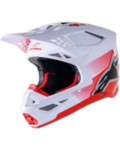 ALPINESTARS Supertech M10 Red & White Unite MX Helmet