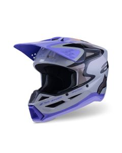 ALPINESTARS Youth SM3 Jettson Helmet GRAY/PUR/BLK 2025 Model