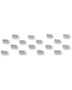 Set Of 16 Chrome Quad Wheel Lug Nuts M10x1.25 Flat
