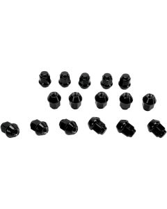 PACK OF 16 ITP LUG NUTS BLACK 10MM 10x1.25 TAPER BLUG11BX