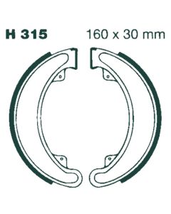 H315 EBC Quad Brake Shoes