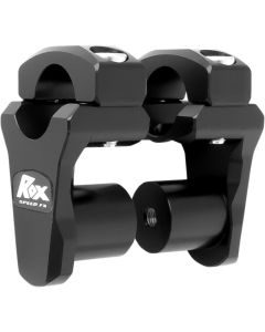 ROX PIVOTING HANDLEBAR RISER FOR 28,6 mm (11/8") HANDLEBARS 51mm RISE BLACK ANODIZED