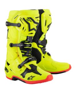 Alpinestars Tech 10 Boots Yellow Black Red