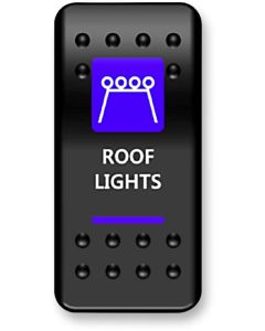 MUD On/Off Roof Light Blue Rocker Switch ATV UTV