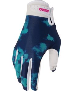THOR Youth LAUNCHMODE Bleach Gloves Blue/Green/White