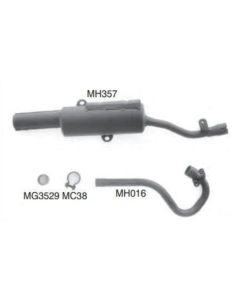 Honda ATC200 EC-ES Electric Start, Big Red 1982 - 84 Exhaust Muffler / Silencer