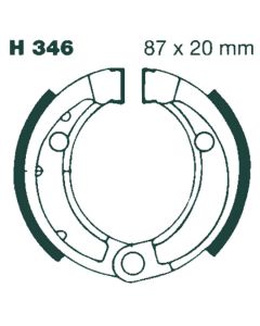 H346 EBC Quad Brake Shoes