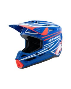 ALPINESTARS Youth SM3 Wurx Blue/Red MX Helmet