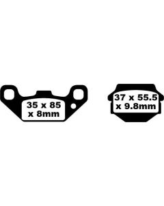 FA128TT EBC Quad Brake Pads